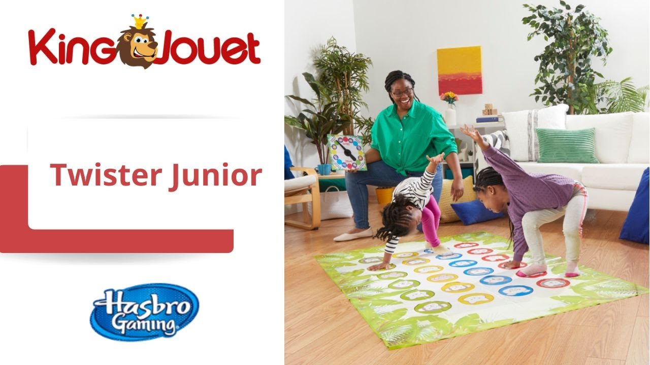 Twister Junior - tapis réversible 2-en-1 évolutif - Jeu de société