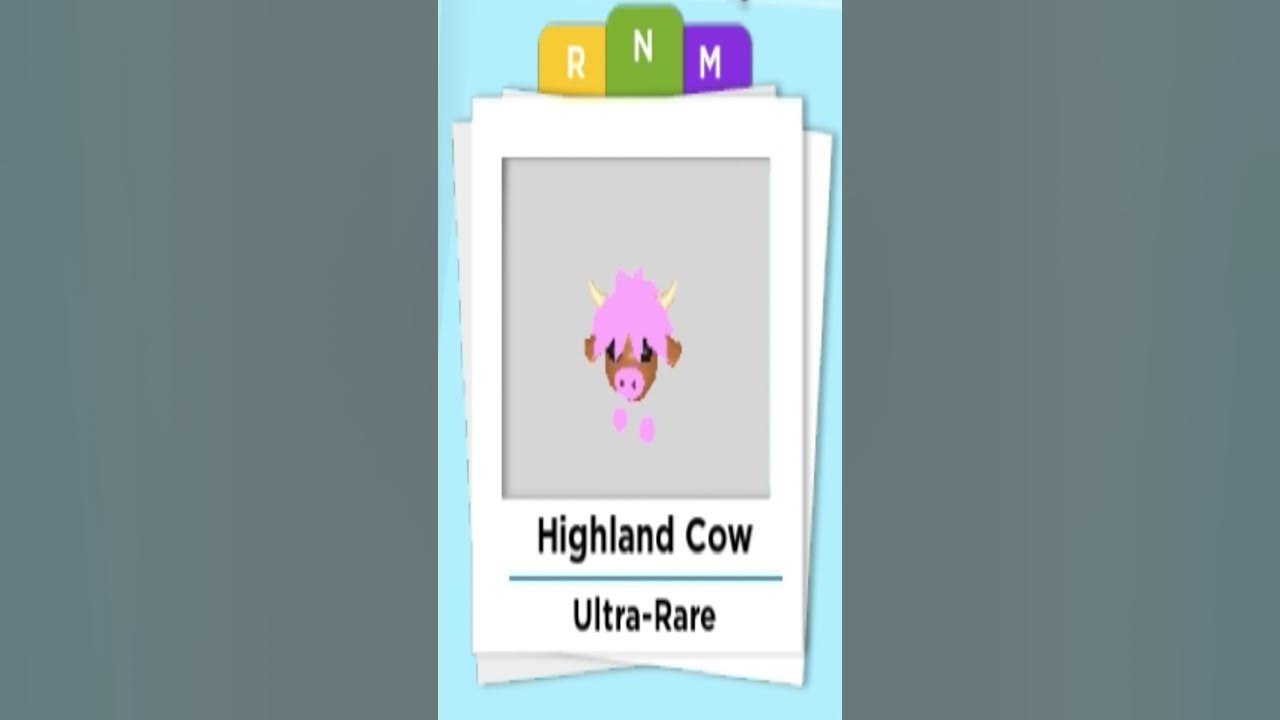 Highland Cow Neon & Mega Neon in Adopt me #shorts - YouTube