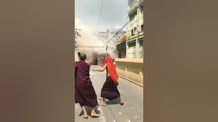 Building collapses during Myanmar earthquake