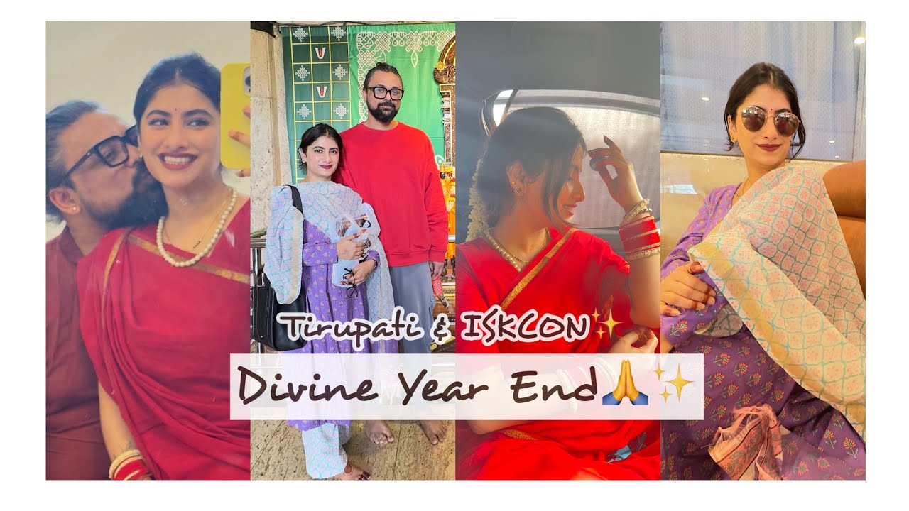 VLOG 100 - Ending the Year with Gratitude | Tirupati & ISKCON ✨