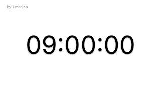 9 Hour Countdown Timer ⏱️ | Focus, Study & Productivity Timer