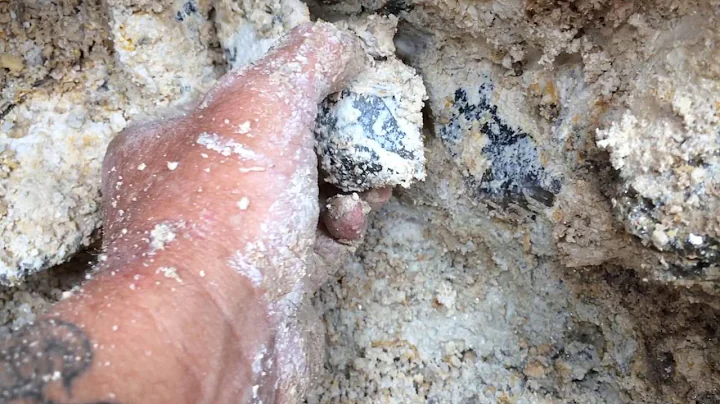 Smoky Quartz extraction from giant pegmatite
