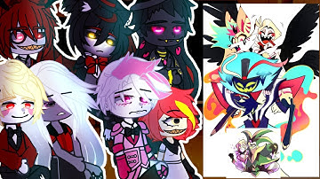Hazbin Hotel react to The Seven Deadly Sins Helluva Boss 💜Gacha react to TikTok