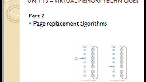 Page replacement algorithms (FIFO and OPT)