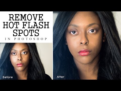 Photoshop Tutorial - Remove Camera Flash Reflections on Face