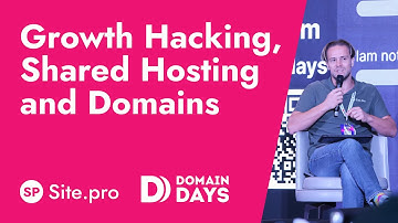 Growth Hacking, Shared Hosting and Domains by Filip Borcov @DomainDaysDubai