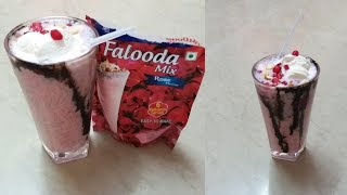 Weikfield falooda mixture recipe/how to make falooda recipe/strawberry falooda mix