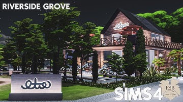 RIVERSIDE GROVE | Sims 4 CC Speed Build | DOWNLOAD LINK (TRAY+CC+CC LINKS)