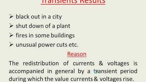 power system transients