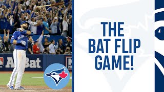 6ixBuzzTV on X: 6 years ago today: José Bautista unleashed his iconic 'bat  flip' in the decisive Game 5 of the 2015 American League Division Series   / X