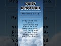 Daily Devotional Prayer April 27, 2026