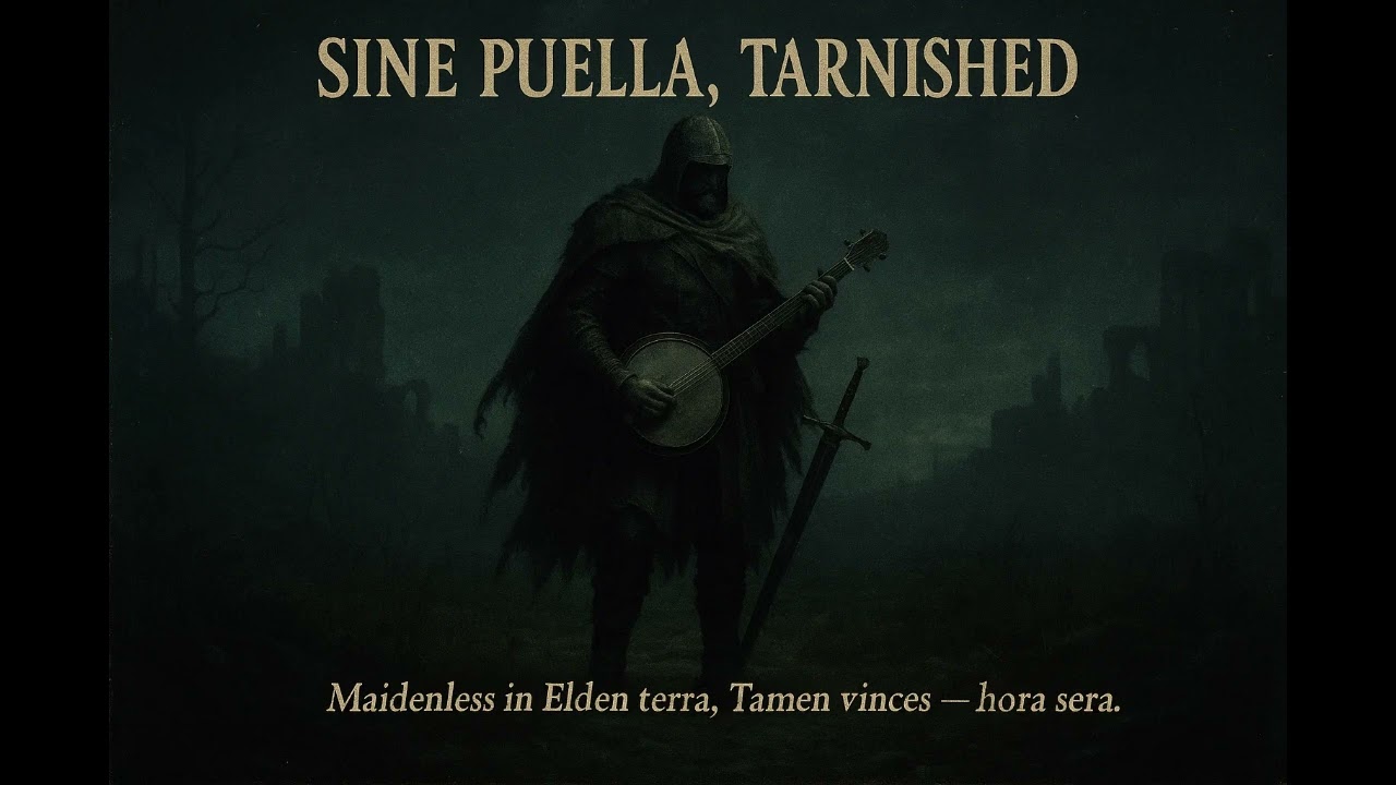 Sine Puella, Tarnished/Dark country-trap, boom-bap fusion, heavy 808 bass, melancholic banjo.