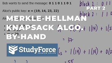 Merkle-Hellman Knapsack Algorithm Part 2: Encryption and Decryption #cryptography #algorithm