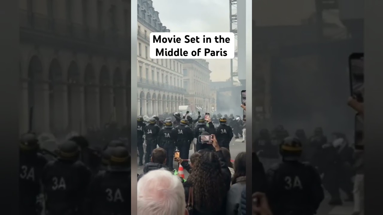 A Movie set was spotted in the middle of Paris #france #filmset #filming #movieset #news #paris