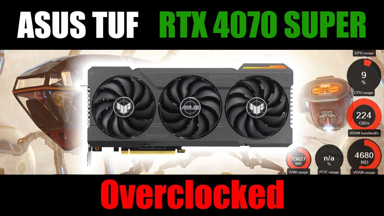 Asus TUF RTX 4070 SUPER O12G Gaming | Overclocked (manually) - YouTube