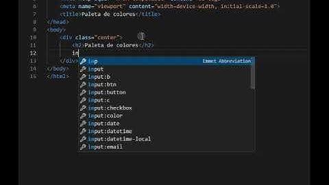 Paleta de Colores HTML