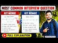 Git Merge vs Git Rebase | Github Commands | Github Interview Questions