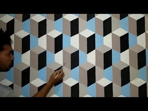 optical-illusion-3d-wall-painting-designs-ideas-||-how-to-make-wall-art-decoration