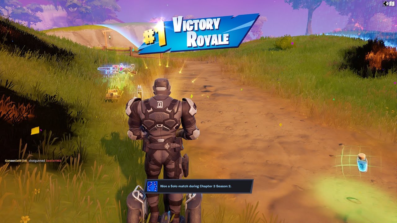 MY FIRST WIN IN FORTNITE CHAPTER 3 SEASON 2!! GUNNAR (ORDER GUARD) HELMET Solo Gameplay 