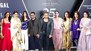 Aamir Khan Lagaan 25 Years Completion Party- Salman, Kareena, Kajol, Rekha, Juhi, Gauri, Ira, Junaid