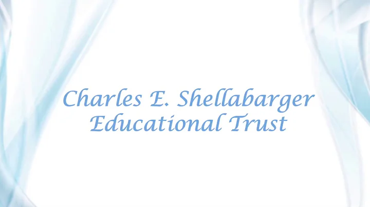 Charles E Shellabarger Scholarship