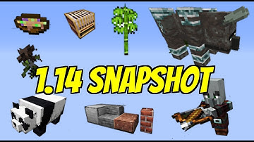 1.14 Snapshot! (18w43a) | New Loom, Stew Effects, Wither Rose, Pillagers, Pandas and much more