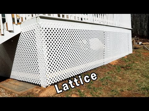 Installing Lattice under the Big Porch