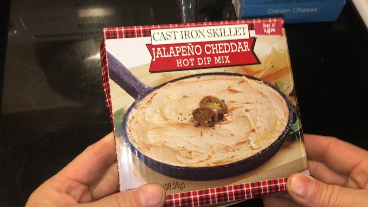 Walmart Clearance Cast Iron Skillet Jalapeno Cheddar Hot Dip Mix Let's