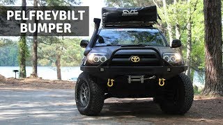 Quick walk around of my 2007 toyota 4runner build. in this video i
show off new pelfreybilt single hoop bumper. , follow me on facebook
and ig @4runner84 @peachstateoverland