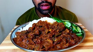 MUTTON CURRY+WHITE RICE+SALAD,MEAT CURRY ||FOOD EATING VIDEOS