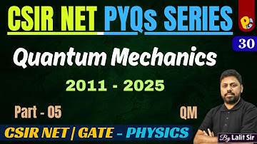 Quantum Mechanics PYQs 2011–2025 | CSIR NET & GATE Physics | Most Repeated & Important Questions