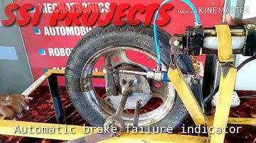 Automatic brake failure indicator