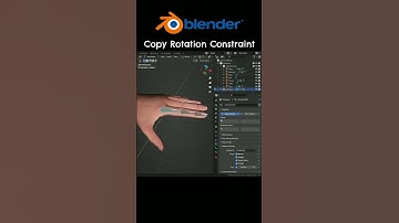 Blender Kopieer Rotatie Beperking #shorts