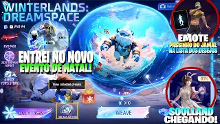 ENTREI NO NOVO EVENTO DE NATAL FREE FIRE! EMOTE PASSINHO DO JAMAL, SOULLAND CHEGANDO E MUITO MAIS!!