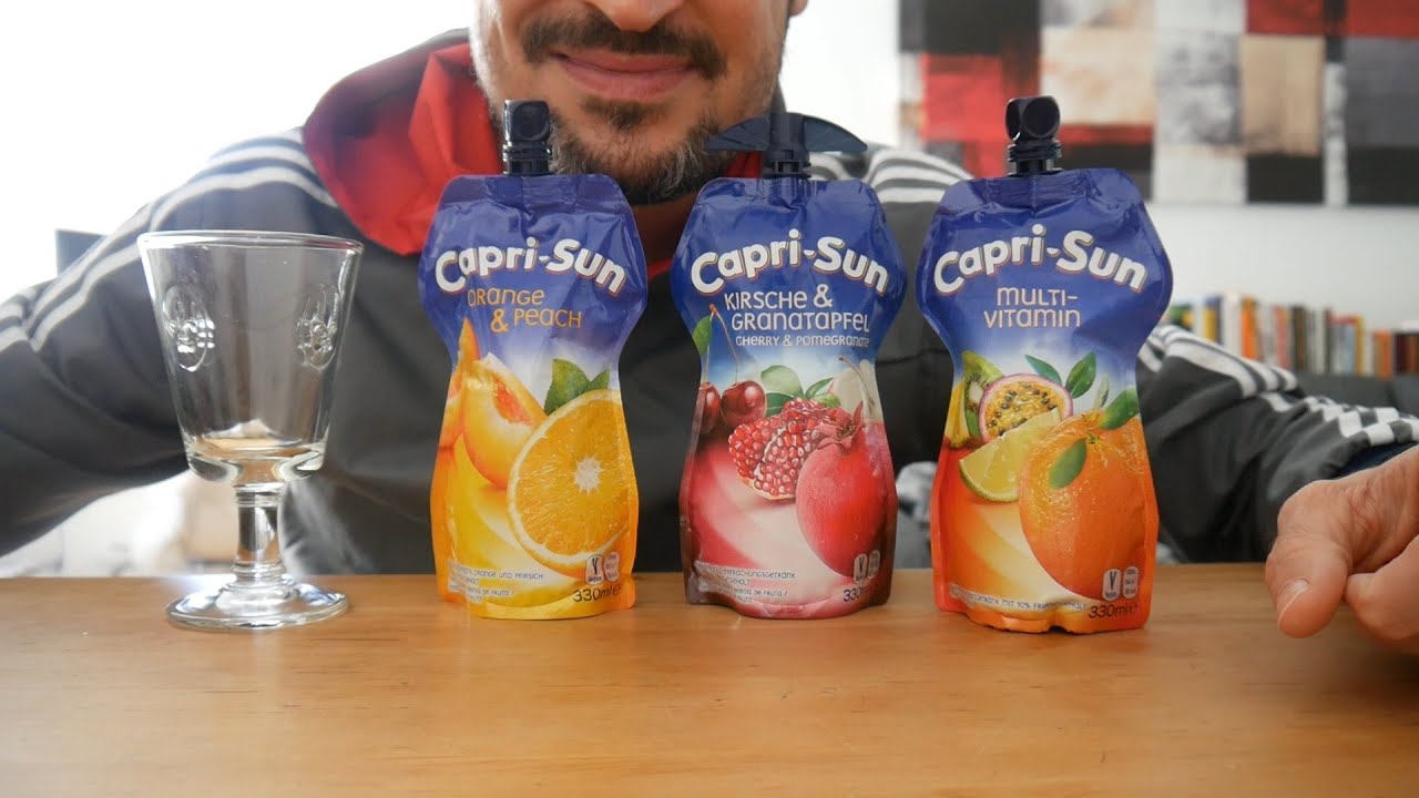 ASMR Drinking Sounds Capri Sun Taste Test Does it taste good? YouTube