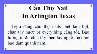 Can Tho Nail In Arlington Tieu Bang Texas