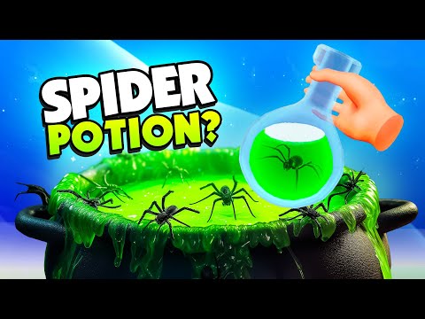 I Drank The SPIDER Potion and Became a SPIDER! - Kill It With Fire 2