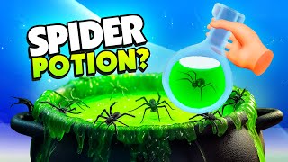 I Drank The Spider Potion And Became A Spider! - Kill It With Fire 2