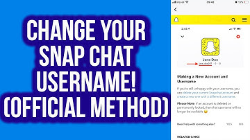 How To Change Your Snap Chat Username! (OFFICIAL METHOD)