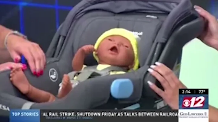 Barb Falk interviews on CBS 12 about car seat safe...