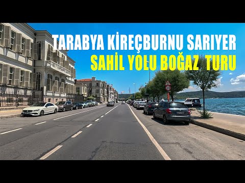 Tarabya Kireçburnu Büyükdere Sarıyer sahil yolu İstanbul Boğaz Turu | #keşfet #istanbul #istanbul