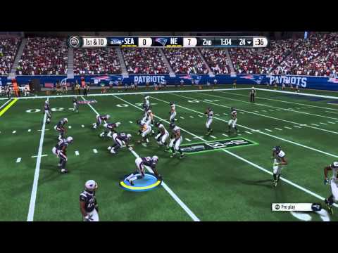 Madden 15 Gameplay (PS4/Xbox One) Seahawks vs. Patriots AT Gillette Stadium