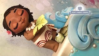 Moana cake : Baby Moana cake topper ocean cake