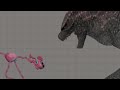 Mommy Long Legs VS Godzilla In Melon Sandbox!