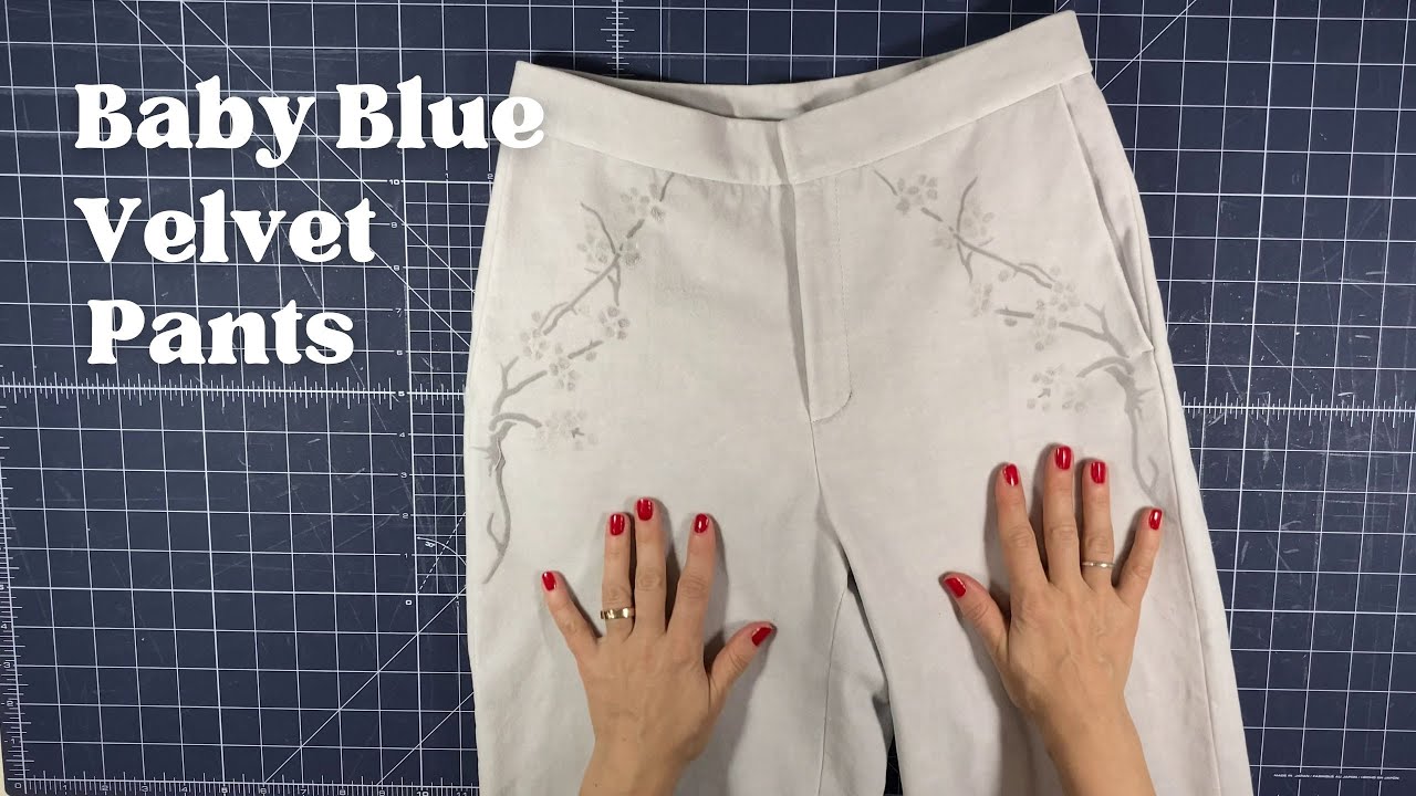 Baby Blue Velvet Pants YouTube