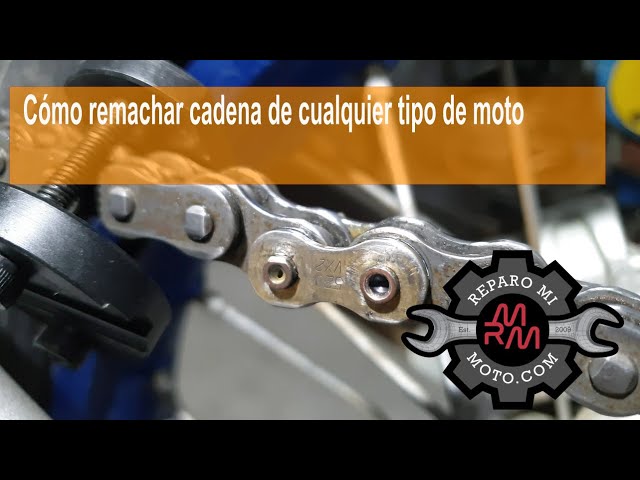 Tutorial como remachar cadena de cualquier moto 