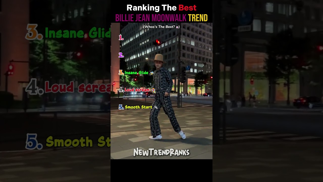 Ranking The Best Moonwalk Trend moments 🕺 #shorts #dance #viral #trending