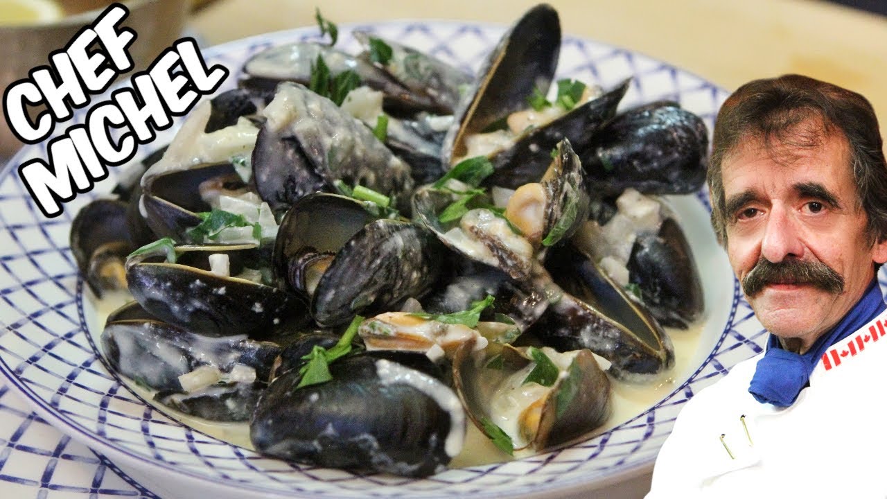 Moules marinière sauce poulette
