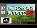 Ok. Fernseher Untertitel aus schalten - Anleitung