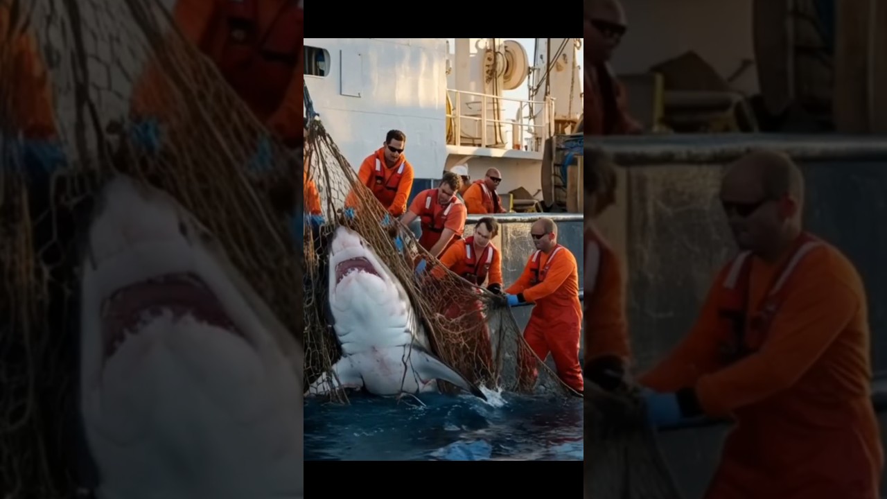 Heroic Ship Worker Save Great White Shark 
